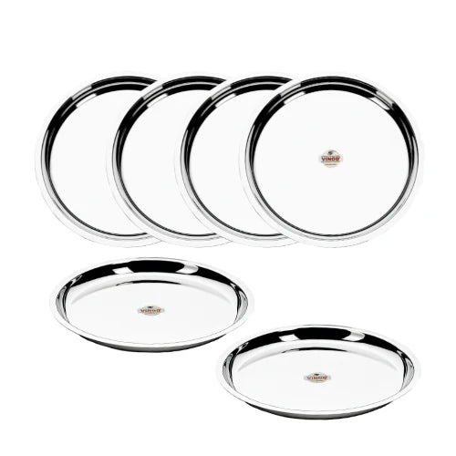 Vinod Stainless Steel New Tat, Set of 6 pieces