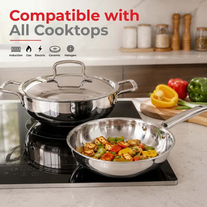 Vinod Triply (SAS Metal) Grandior Gift Sets - (Induction Friendly)