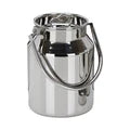 VINOD Stainless Steel Milk Can / Barni / Oil Can 5 Litre with Heavy Gauge Steel, Jointless Body, Glossy Finish, Non-Reactive Surface, Rust Free
