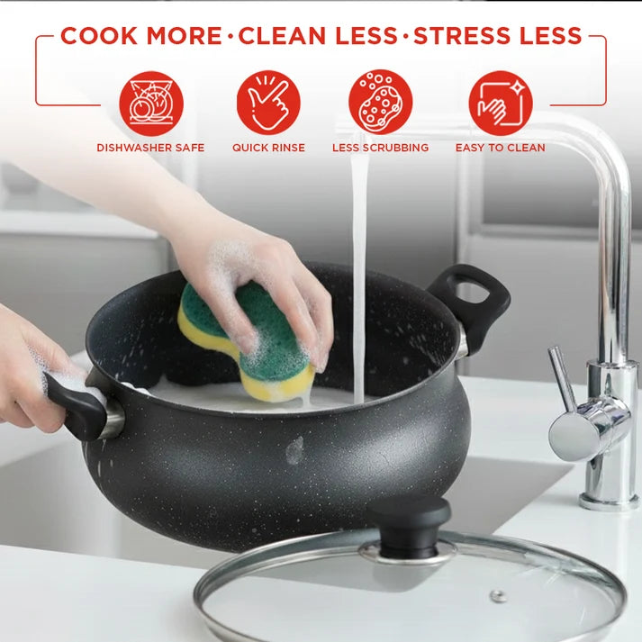 Vinod Zest Ceramica Handi with Lid - (Induction Friendly)