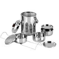 VINOD Stainless Steel Deluxe Hot Tiffin with 3 Compartment, Insulated, Rust Free, Leak Proof, Dishwasher Safe, Strong and Tough