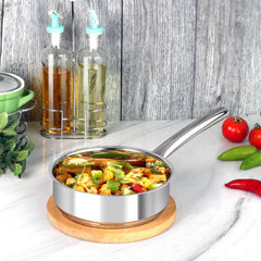 Doniv Majestic Stainless Steel Sandwich Bottom Fry Pan – Induction Friendly