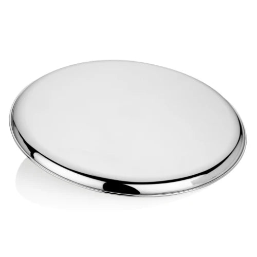 Vinod Stainless Steel Bangla Bogi Plate, Lunch & Dinner Plate, Set of 6 pieces, Diameter 29 cm