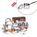 51 Pieces Deluxe Dinner Set for Six Persons in Two Boxes with Free Doniv Saucepan Ideal for Wedding Gifting