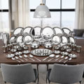 Vinod 51 Pieces Deluxe Stainless Steel Dinner Set In Two Boxes, Rust-Free Steel, Mirror Finish, Dishwasher Safe & ISI Certified