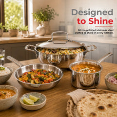Vinod Triply (SAS Metal) Grandior Gift Sets - (Induction Friendly)