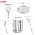 VINOD 53 Pieces Two Tone Dinner Set, Heavy Gauge, Rust-free, Tough and Strong, Durable Two Shine, Dishwasher Safe and ISI certified