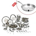 58 Pieces Laser Dinner Set with Complimentary Doniv Frypan Ideal Gifting Choice for Weddings and Anniversaries