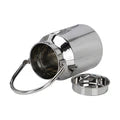 VINOD Stainless Steel Milk Can / Barni / Oil Can 5 Litre with Heavy Gauge Steel, Jointless Body, Glossy Finish, Non-Reactive Surface, Rust Free