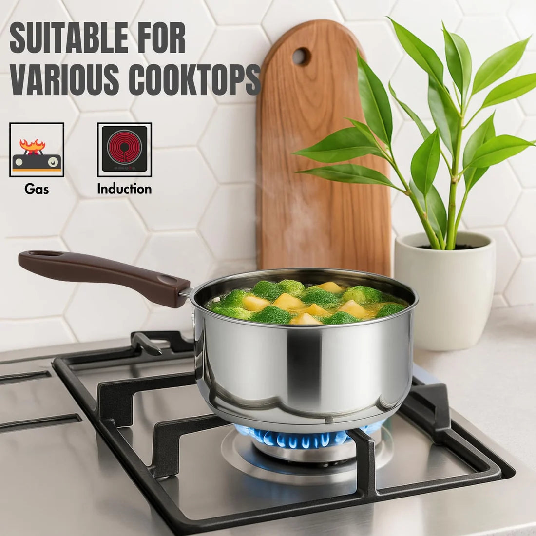 Vinod Stainless Steel Regular Saucepan