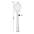 VINOD Stainless Steel Basting Slotted Turner / Cooking Plata Set of 2 - 34 cm, High Quality Stainless Steel, Rust Free, Dishwasher Safe