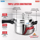 Vinod Platinum combo Pressure Cooker with FREE Pressure Pan