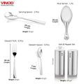 VINOD 61 Pcs Premium Stainless Steel Dinner Set Heavy Gauge, Rust Free, Durable, Dishwasher Safe, Hygienic, Mirror Finish with ISI Certified
