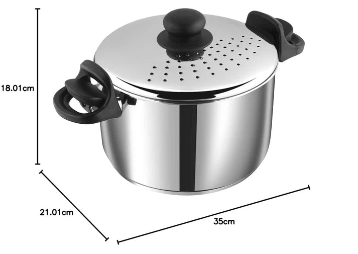 Vinod Stainless Steel Pasta Pot with Strainer lid