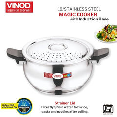 Vinod 18/8 Stainless Steel Magic Pressure Cooker