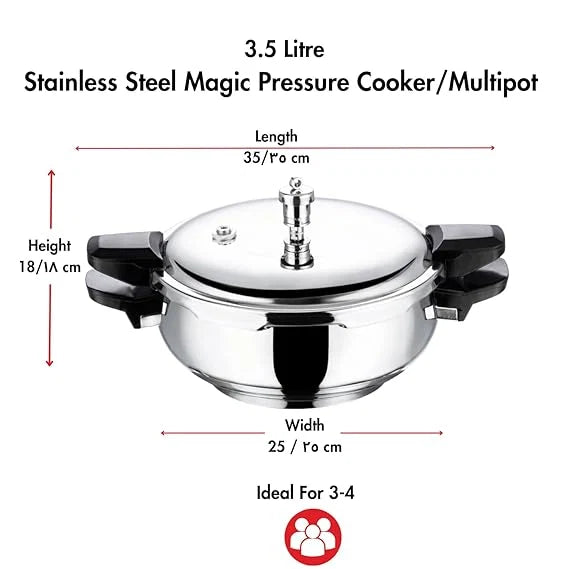 Vinod 18/8 Stainless Steel Magic Pressure Cooker