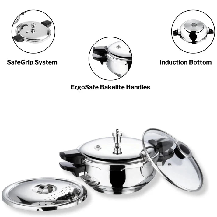 Vinod 18/8 Stainless Steel Magic Pressure Cooker
