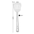 VINOD Stainless Steel Basting Slotted Turner / Cooking Plata Set of 2 - 36 cm, High Quality Stainless Steel, Rust Free, Dishwasher