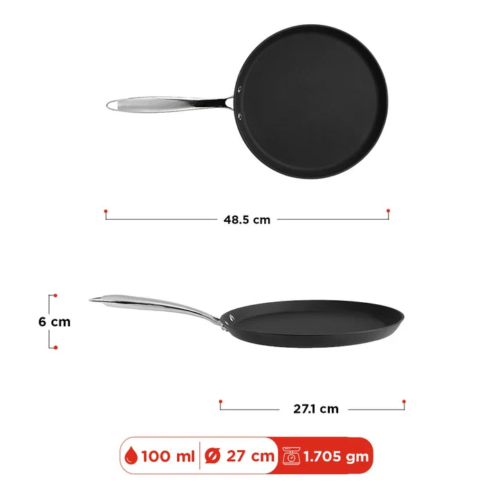 Vinod Ferona Cast Iron Dosa Tawa - 27 cm