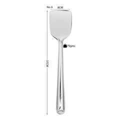 VINOD Stainless Steel Basting Turner / Khurpa/ Cooking Plata Turner Set of 2 - 37 cm, Highest Grade Stainless Steel, Rust Free, Dishwasher Safe