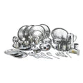 Vinod 77 Pieces Two Tone Dinner Set, Heavy Gauge, Tough and Strong, Mirror Finishing, Durable, Rust-Free & ISI Certified
