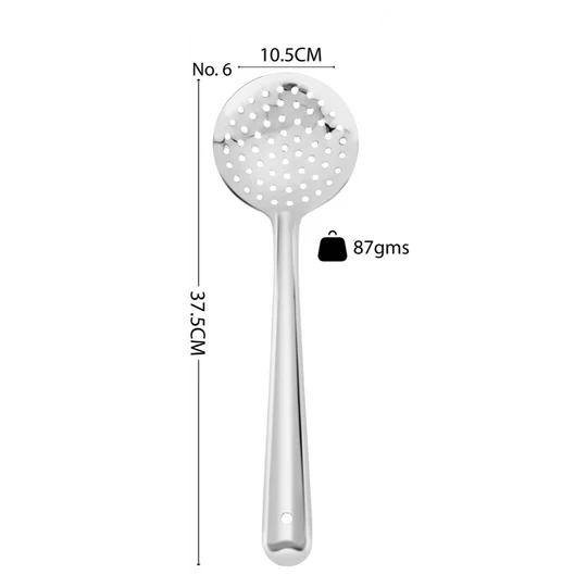 Vinod Stainless Steel Cooking Skimmer/Jharni/Jhara With long Handle, Set of 2, Size 37.5cm
