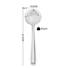 Vinod Stainless Steel Cooking Skimmer/Jharni/Jhara With long Handle, Set of 2, Size 37.5cm