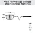 Vinod - Claro Heavy Gauge Stainless Steel Hammered Tadka Pan, 1.5 mm