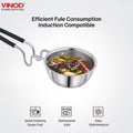 Vinod - Claro Heavy Gauge Stainless Steel Tadka Pan (Plain), 1.5 mm