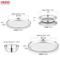 VINOD 51 Pieces Stainless Steel Dinner Set in Two Boxes, Heavy Gauge steel, Tough and Strong, Mirror finish, Dishwasher safe & ISI certified