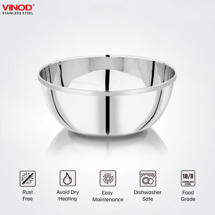 Vinod Stainless Steel Maharaja Bowl set of 12 pcs
