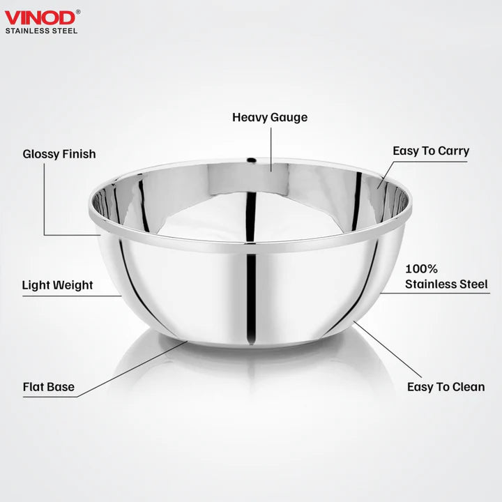 Vinod Stainless Steel Maharaja Bowl set of 12 pcs