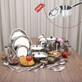 51 Pieces Deluxe Dinner Set for Six Persons in Two Boxes with Free Doniv Saucepan Ideal for Wedding Gifting