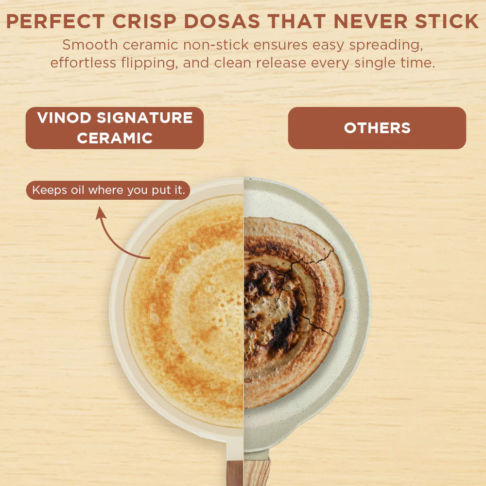 Vinod Di Casa Signature Ceramic Non Stick Cookware Set - 3 pcs