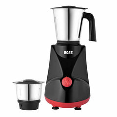 BOSS Comfort 500W Mixer Grinder with Powerful Motor, 2 SS Jars, 2 years warranty