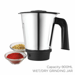 BOSS Comfort Plus 500W Mixer Grinder with Powerful Motor, 3 SS Jars, 2 years warranty