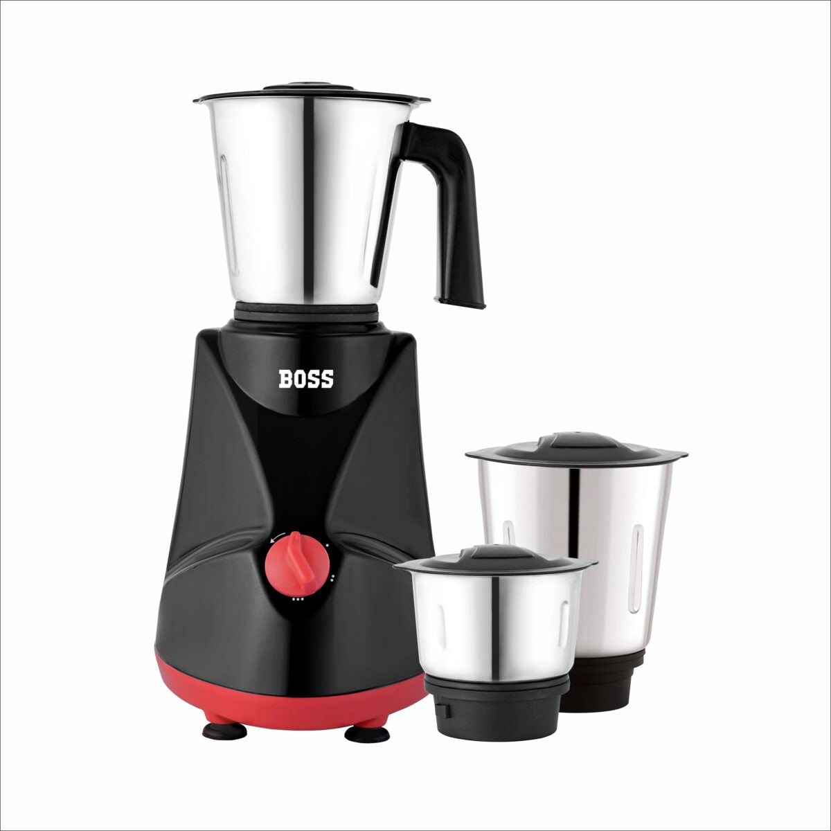 BOSS Comfort Plus 500W Mixer Grinder with Powerful Motor, 3 SS Jars, 2 years warranty