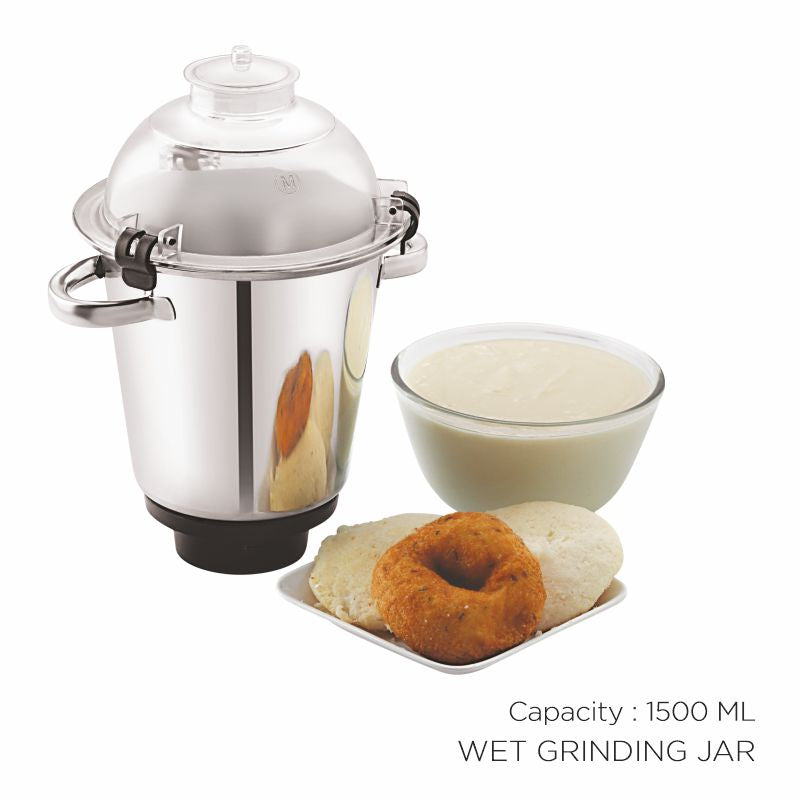 BOSS Ruftuf 1000W Heavy Duty Mixer Grinder with powerful motor, 2 SS Jars