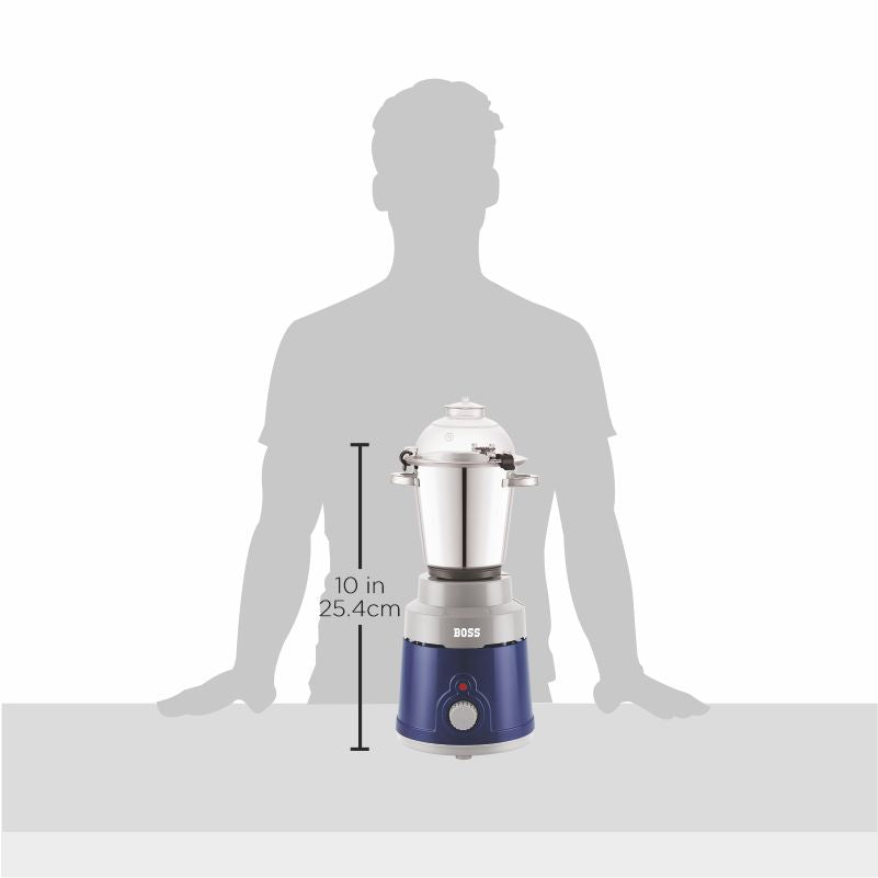 BOSS Ruftuf 1000W Heavy Duty Mixer Grinder with powerful motor, 2 SS Jars