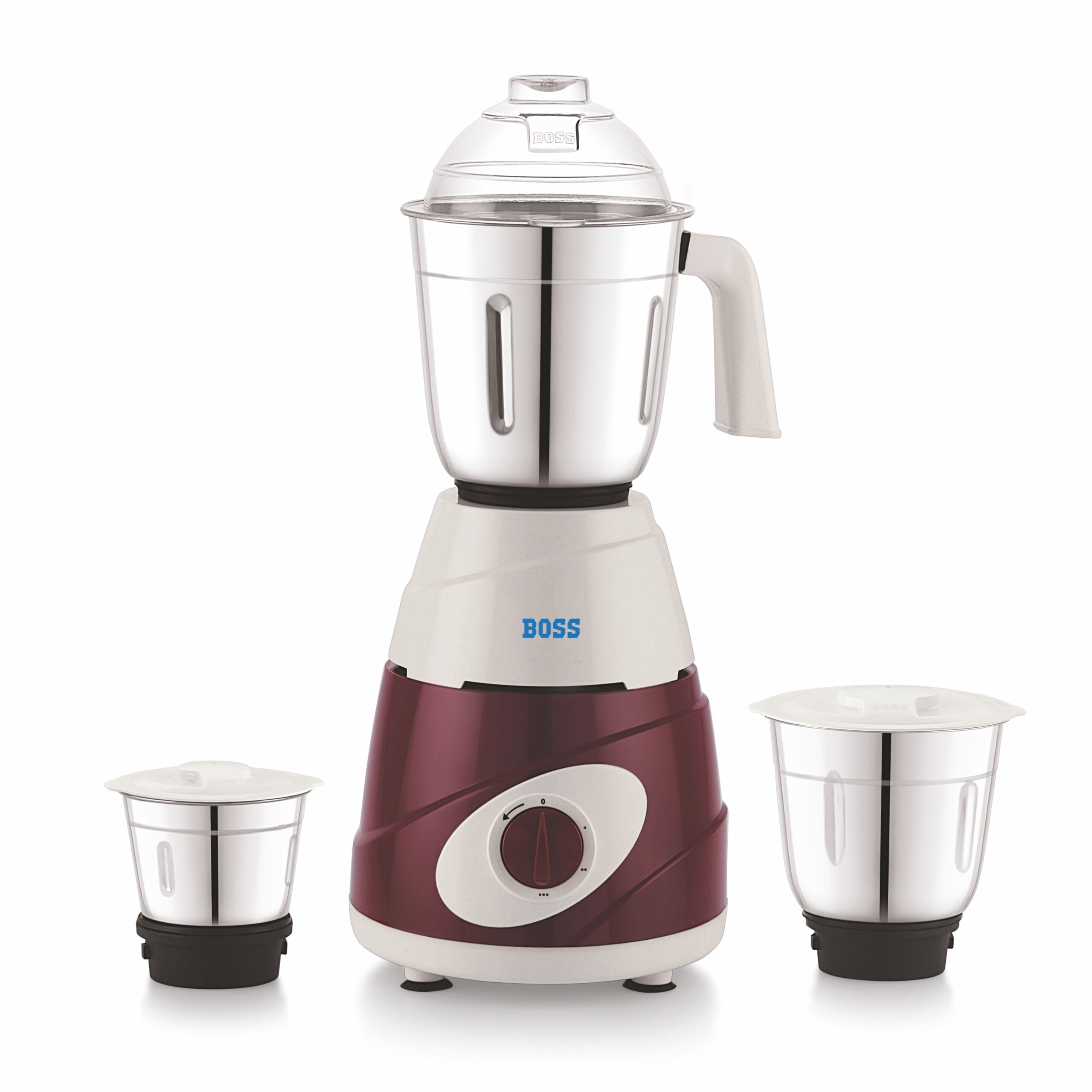 BOSS Thunder 550W Mixer Grinder with Powerful Motor, 3 SS Jars, 5 years warranty