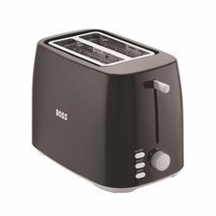 BOSS Crusty 800 Watt 2-Slice Pop-up Toaster, Defrost, Reheat, Cancel, Black