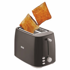 BOSS Crusty 800 Watt 2-Slice Pop-up Toaster, Defrost, Reheat, Cancel, Black