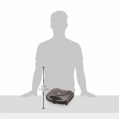 BOSS Panino+ 800 Watts Grill Sandwich Toaster with Fixed Grill Plates, Rose Gold