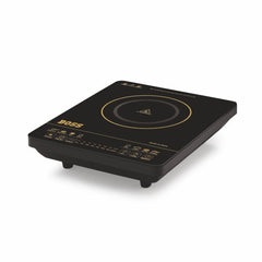 BOSS Chefmax 2000 Watts Induction Cooktop, Menu Option, Soft Touch Button, Temperature adjustment, Black