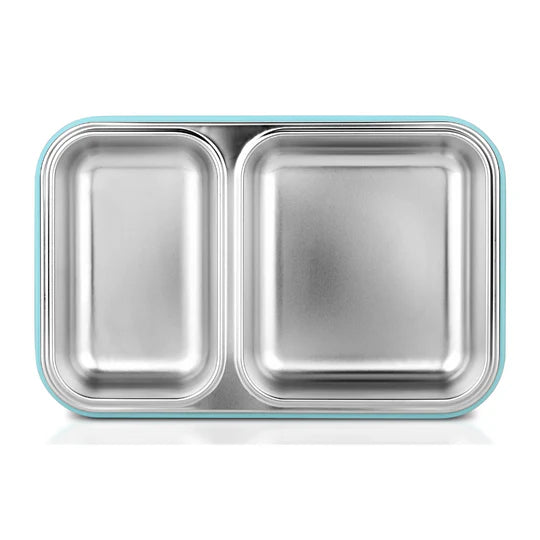 VINOD Stainless Steel 2 Compartment Tiffin, Airtight, Leak-Proof, Food-Grade Stainless Steel Tray, Insulated, Lightweight
