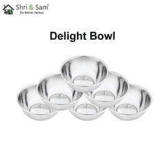 Stainless Steel 6 PCS Bidding Bowl Delight