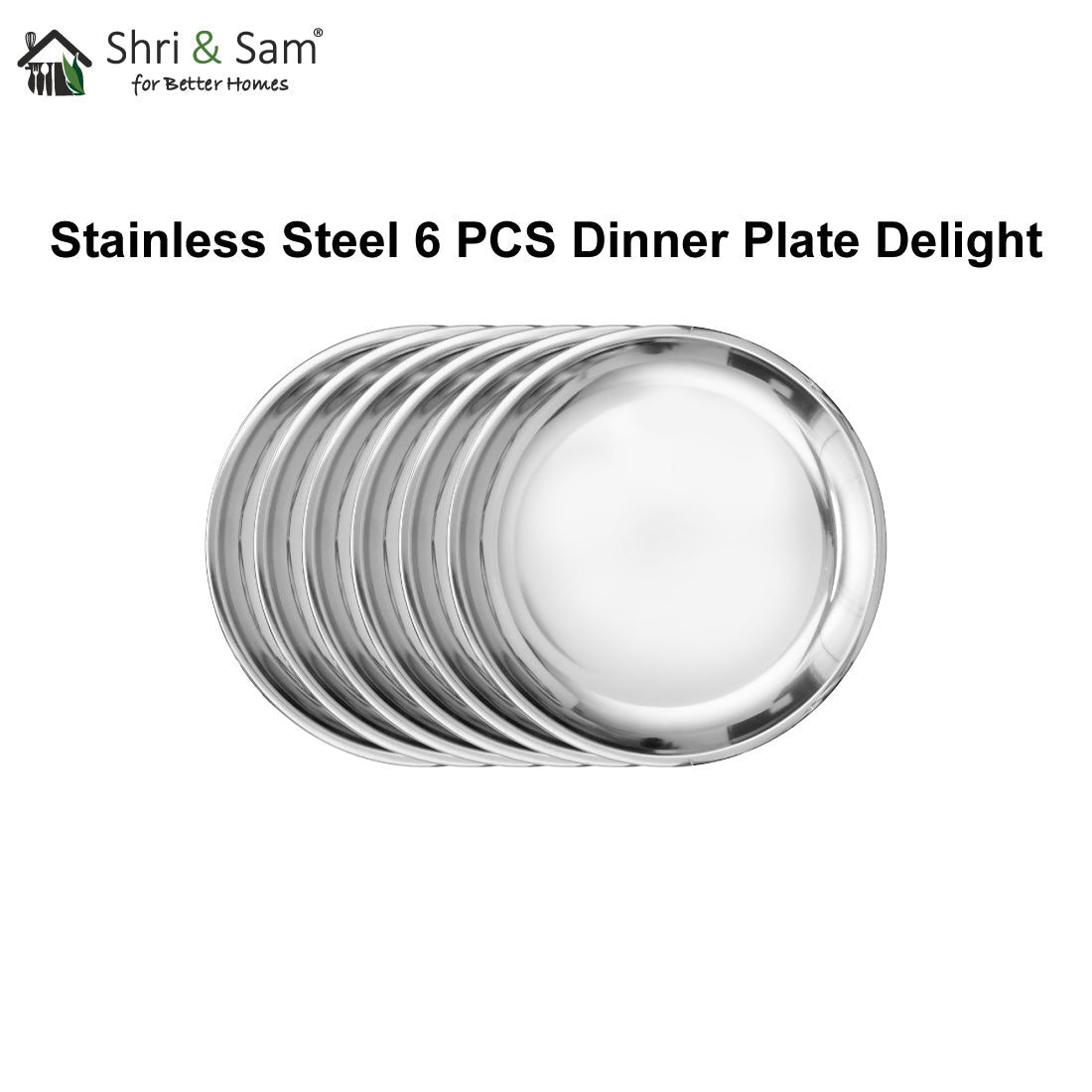 Stainless Steel 6 PCS Full Plate Delight