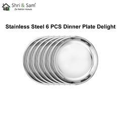 Stainless Steel 6 PCS Full Plate Delight