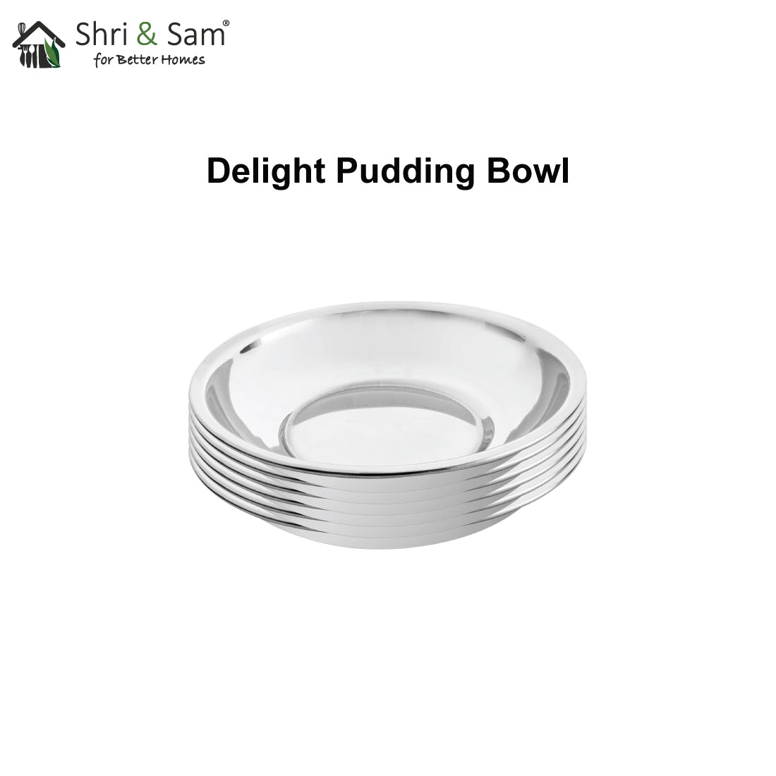 Stainless Steel 6 PCS Pudding Bowl Delight
