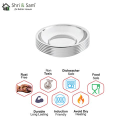 Stainless Steel 6 PCS Pudding Bowl Delight